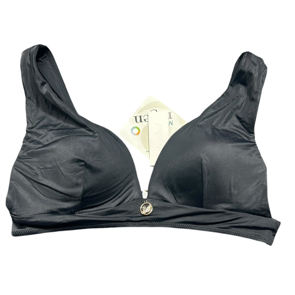ANGABRIEL women’s eco friendly underwire 2XL push up padded bikini swim top NWT